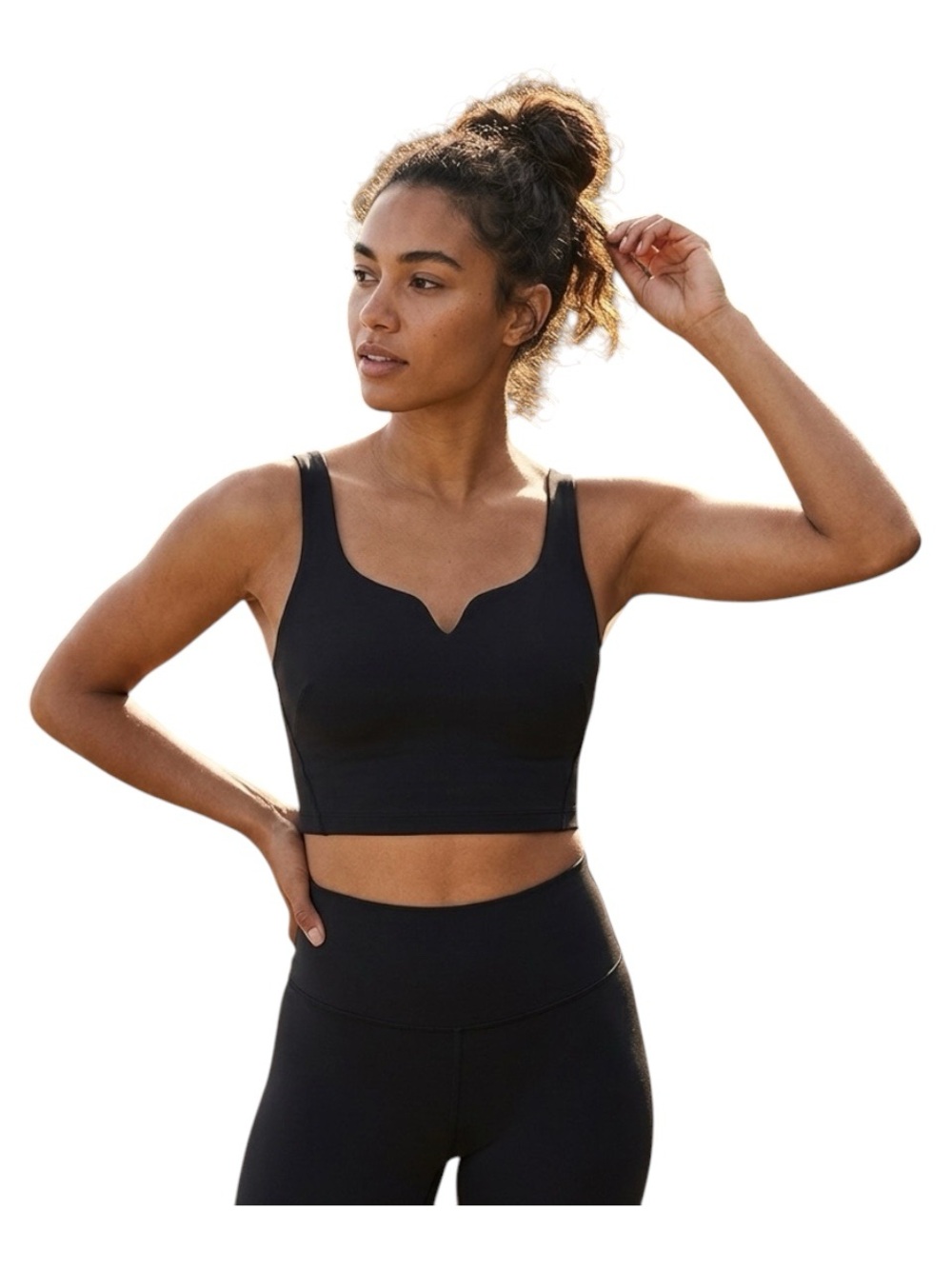 Lululemon Black Wunder Train Sweetheart Tank Top Size 10 Built-In Shelf Bra